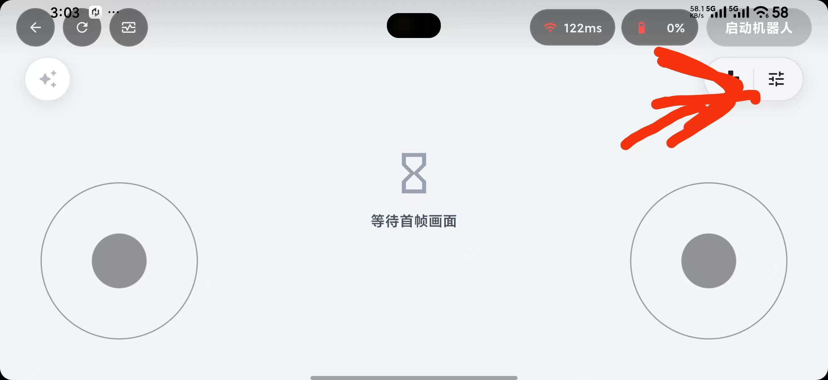 Open Settings from the remote-control page